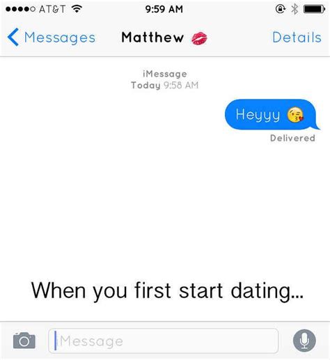 first start dating texting